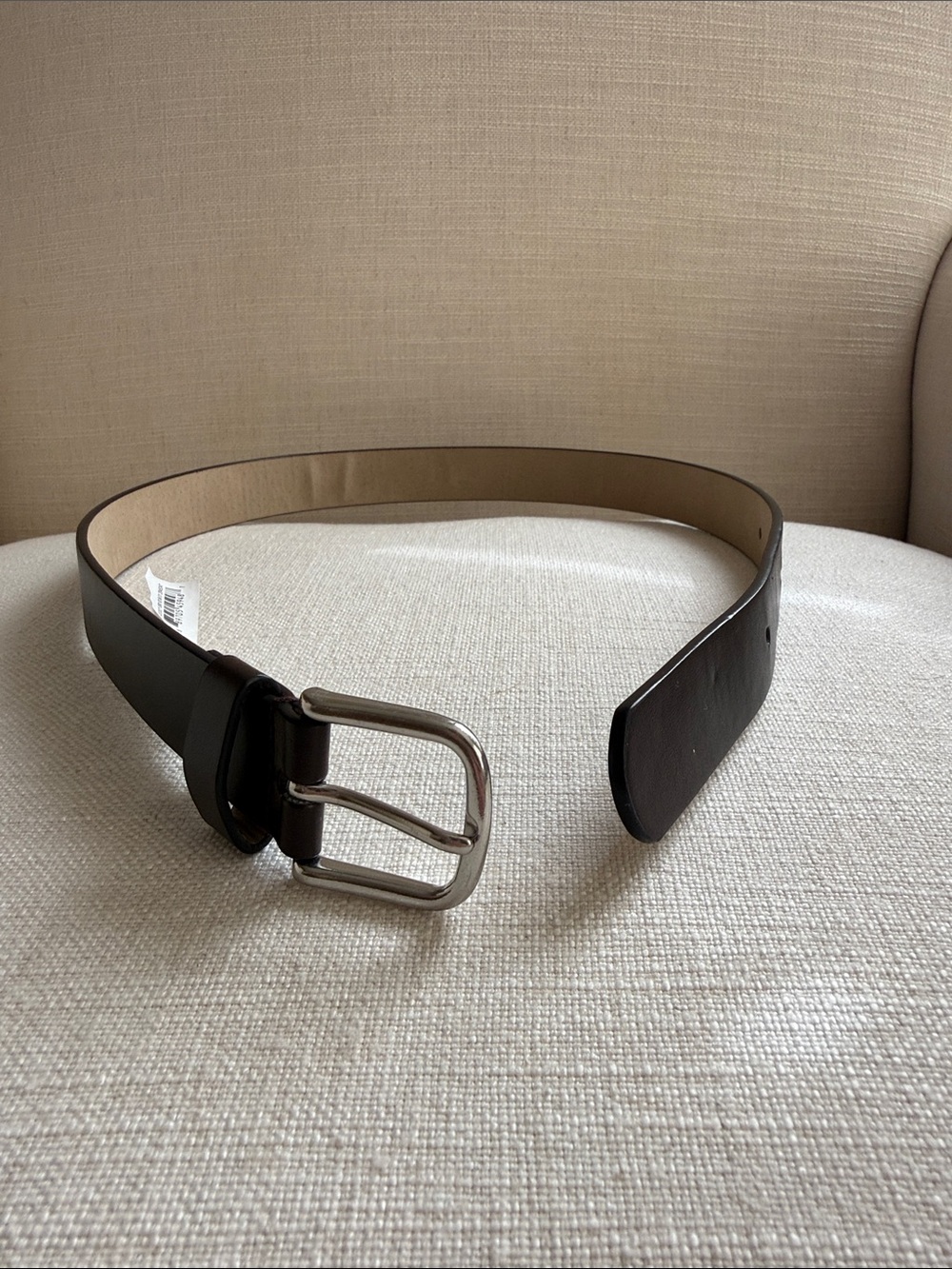 Place Kids Brown Leather Belt with Silver Buckle